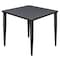 Regency Kahlo Square & Round Tables, 30 W, 30 L, 29 H, Wood, Metal Top, Grey TPL3030GYBK - alternate 1